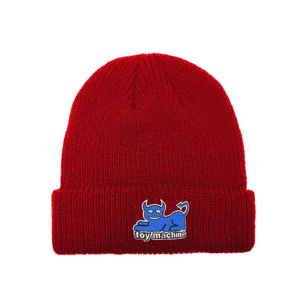 Toy Machine Devil Cat Dock Beanie Red