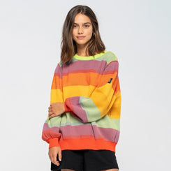 Santa Cruz Womens Crew Opus Rainbow Knit Crew - Multi - Skatewarehouse.co.uk