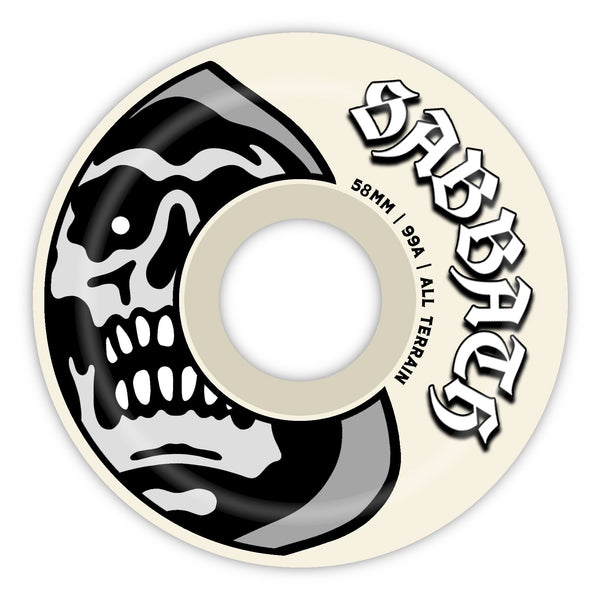 Sabbath Skateboard Wheels | Reaper | | 99A (Conical) White/Grey/Black