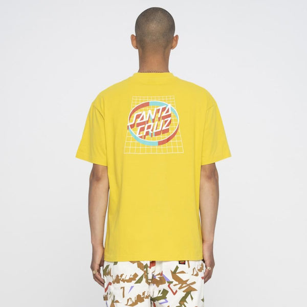Santa Cruz T-Shirt Realm Dot T-Shirt - Gold - Skatewarehouse.co.uk