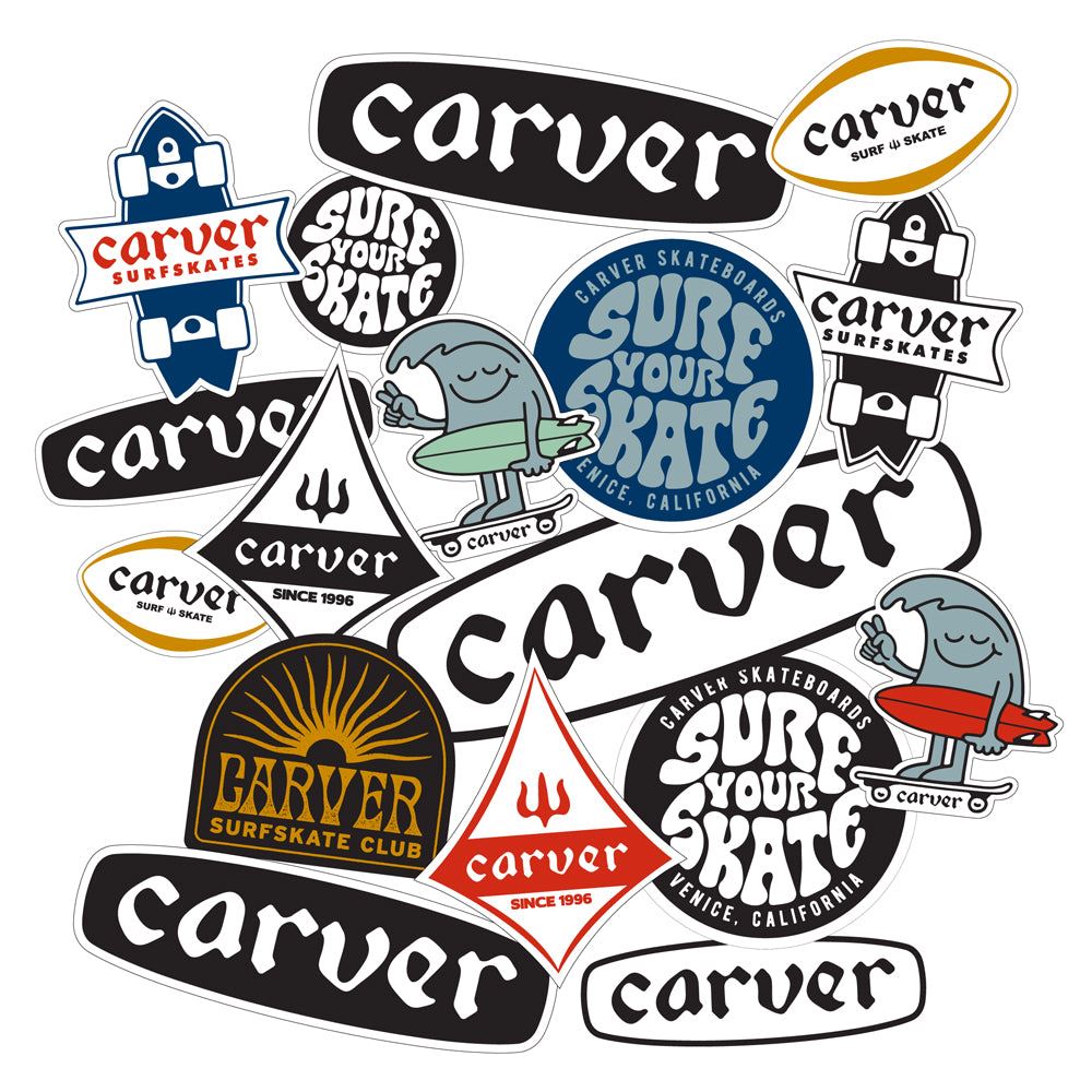 Carver Skateboards 16x Sticker Pack