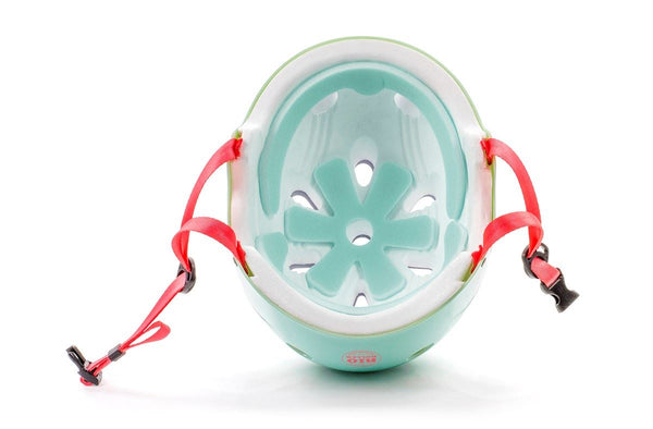 Rio Roller Script Skate Helmet - Matt Teal - Skatewarehouse.co.uk