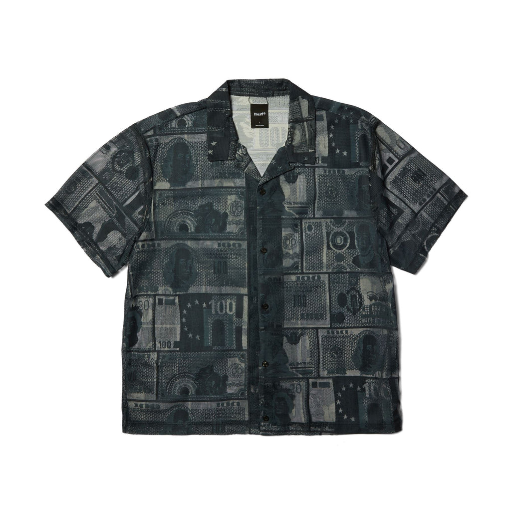 HUF Global Currency S / S Lace Shirt (Black)
