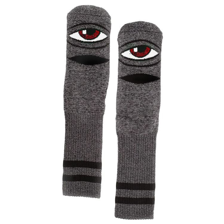 Toy Machine Heather Sect Eye Sock Heather Black - Skatewarehouse.co.uk