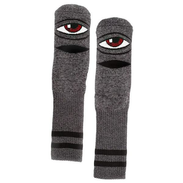 Toy Machine Heather Sect Eye Sock Heather Black - Skatewarehouse.co.uk