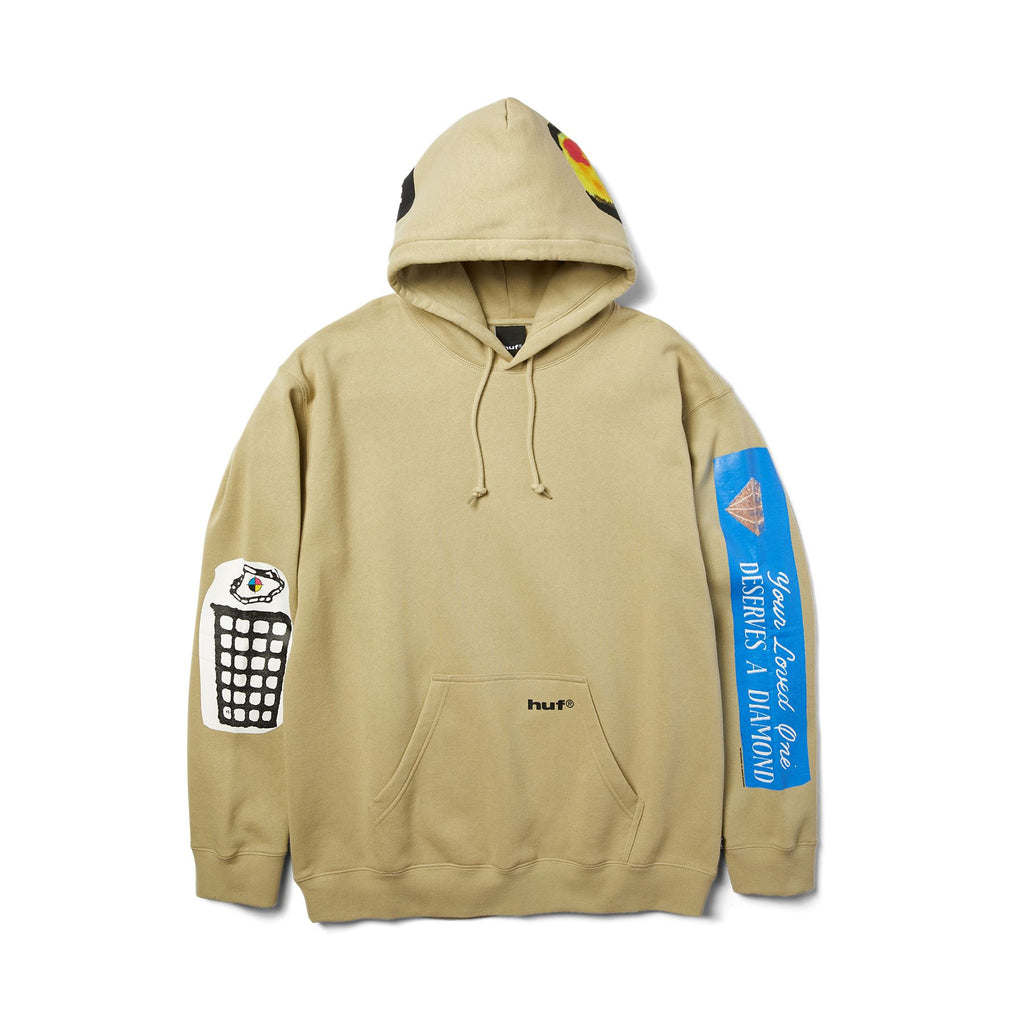 HUF Gimme The Loot Po Hoodie (Sand)