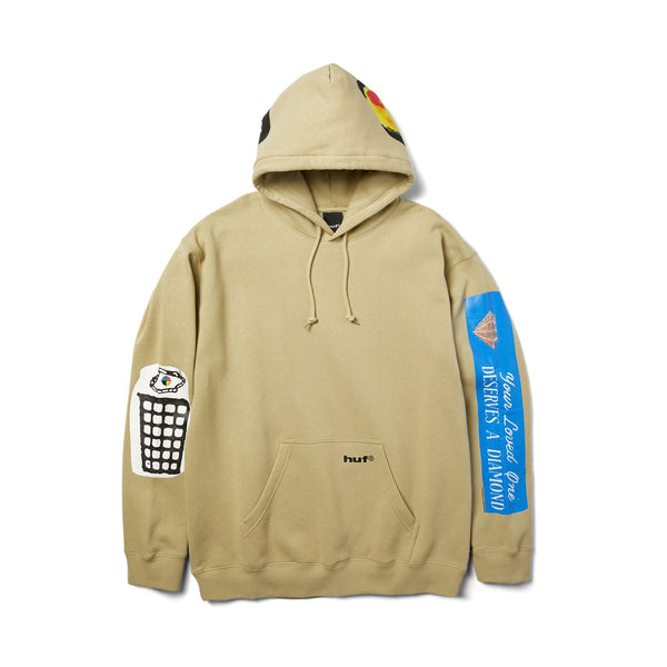 HUF Gimme The Loot Po Hoodie (Sand)