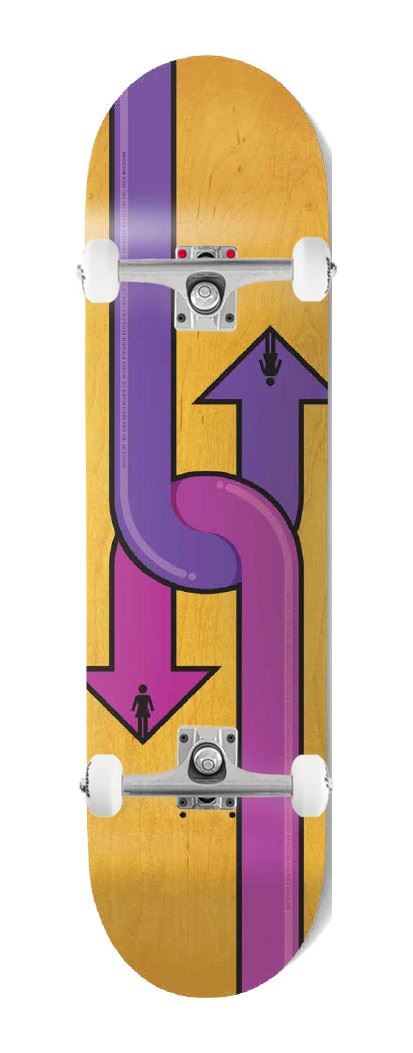 Girl Dual Directional Rick McCrank Twin x Venom Custom Complete Skateboard - 8.5