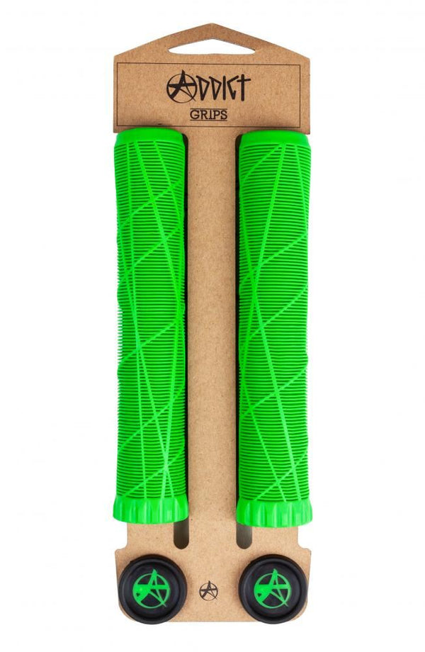 Addict Scooter Grips OG Grips - Neon Green - Skatewarehouse.co.uk