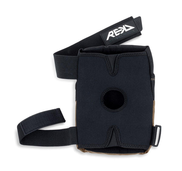 REKD Skateboard Skate Scooter BMX Ramp Knee Pads - Black / Khaki - Skatewarehouse.co.uk