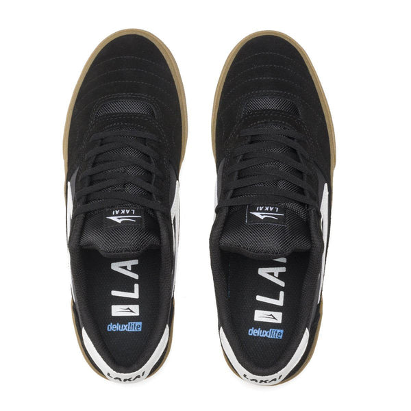 Lakai Cambridge Skate Shoes - Black / Gum - Skatewarehouse.co.uk