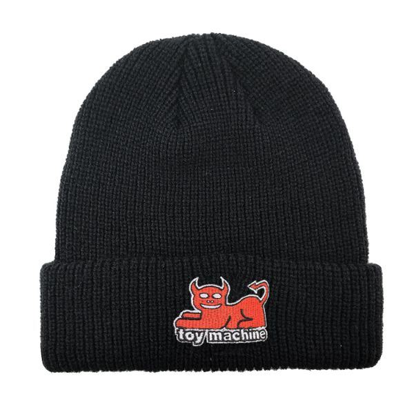 Toy Machine Devil Cat Dock Beanie Black - Skatewarehouse.co.uk