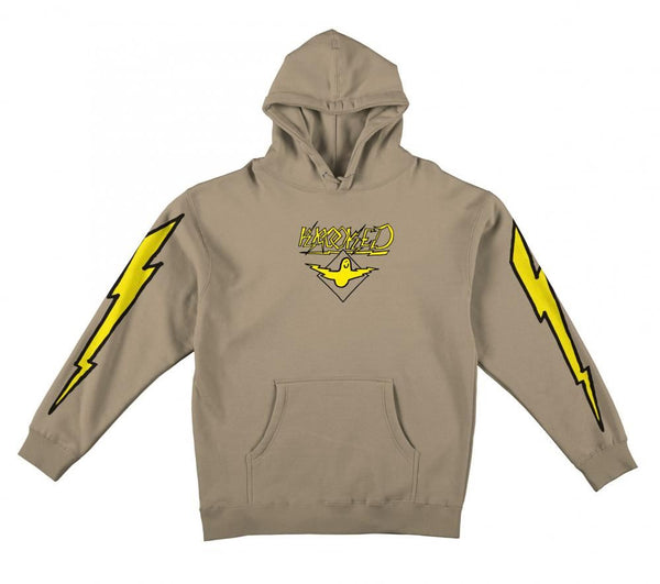 Krooked Hoody Bird Lightening Sleeve - Sandstone / Yellow - Skatewarehouse.co.uk