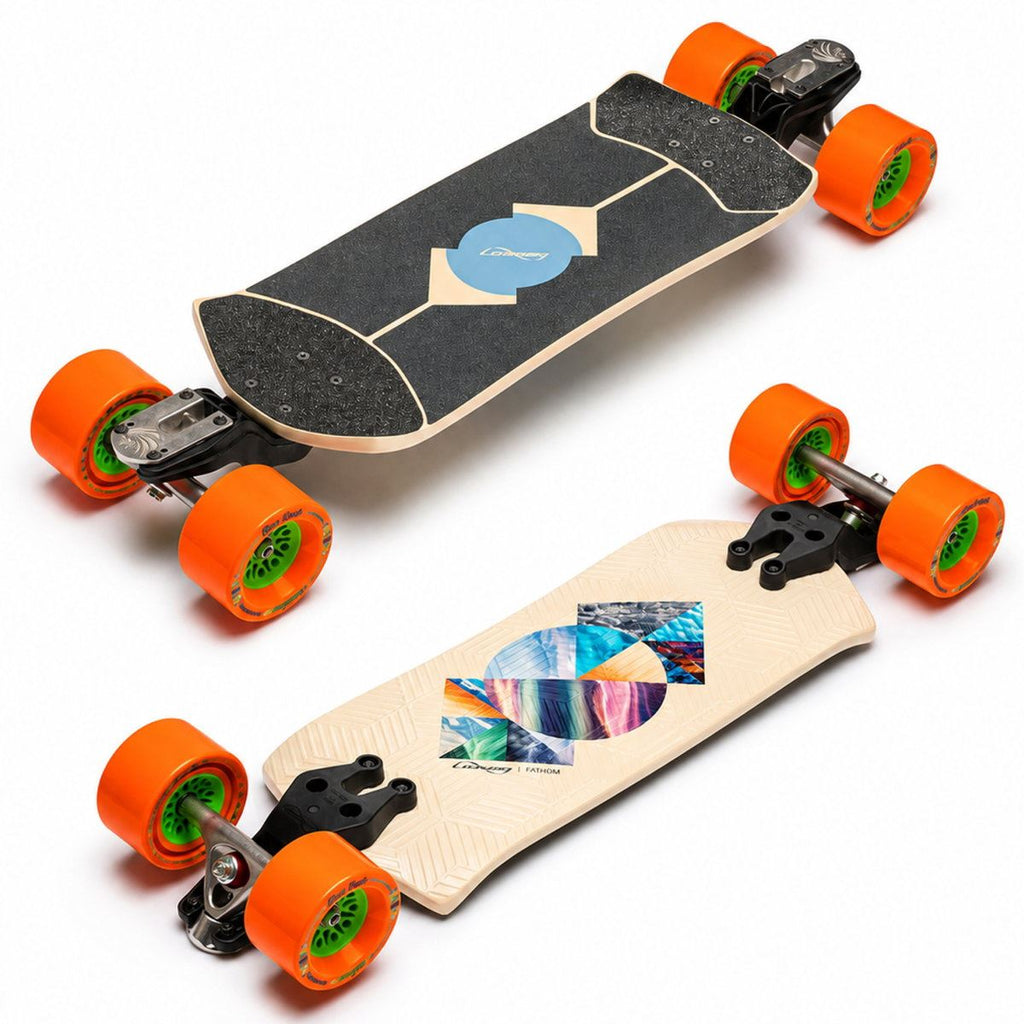 Loaded Boards Fathom Strata - Cruising - Dad Bod Orange Longboard Complete