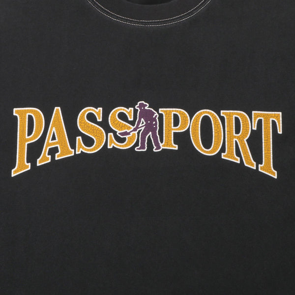 Pass~Port Official Contrast Tee (Washed Black) - M