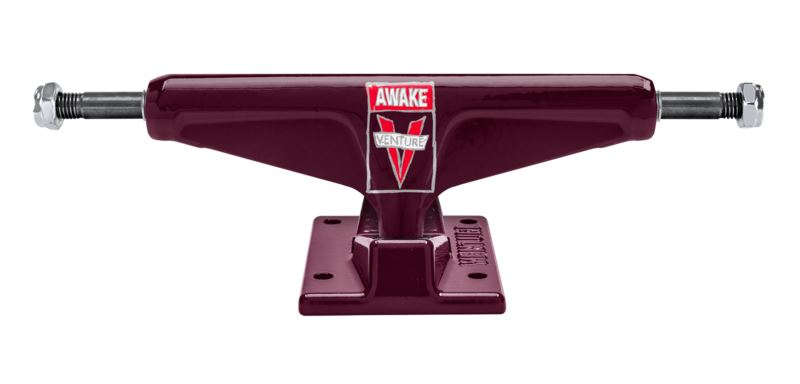 Venture Team Scribble Awake - (Maroon) Skateboard Trucks - 5.2 (5.25") (Pair)