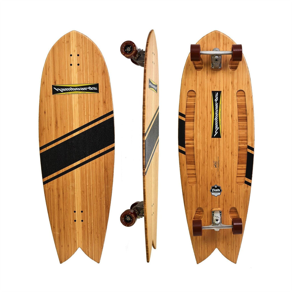 Hamboards - 4'5" The Fish - Wedge Longboard Complete