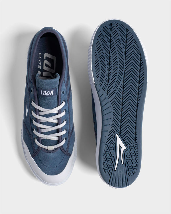 Lakai Conrad Elite Skate Shoes Navy White - Blue