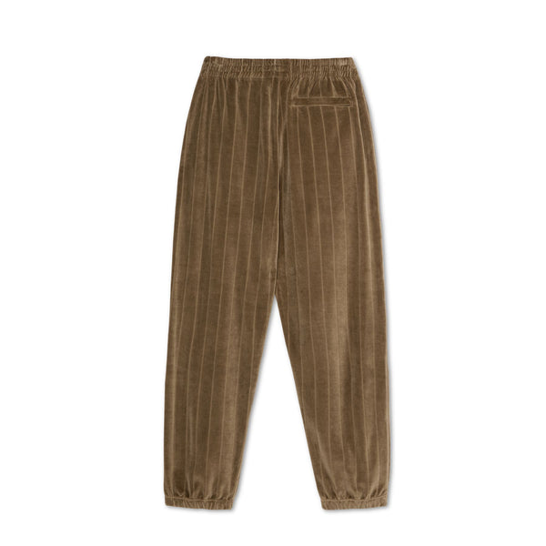 Polar Skate Co Sweatpants | Stripe Velour - Beech - S