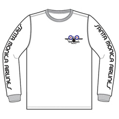 A Bi-Plane L/S Tee White - Skatewarehouse.co.uk