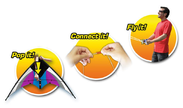 EOLO PopUp Kite Stunt 125cm Magic Toy