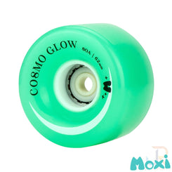 Moxi Cosmo Glow Wheels (4) - Galaxy Green - 62 / 32mm 80A