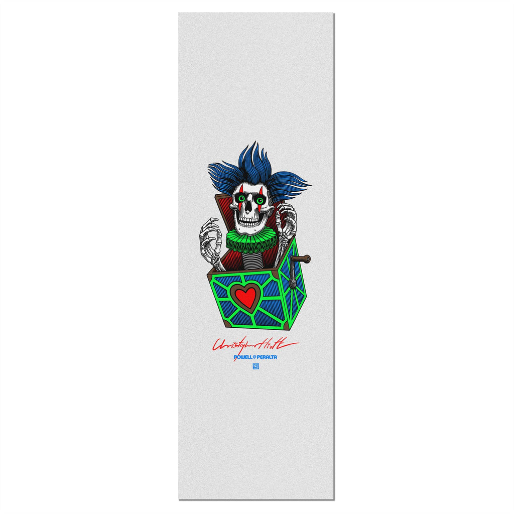 Powell-Peralta Chris Hiett • Skull • 10.5" Clear Skateboard Grip Tape