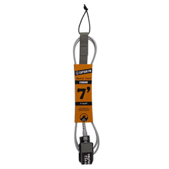 Captain Fin Co - Shred Cord - 7' Standard - Grey Surf Accessory