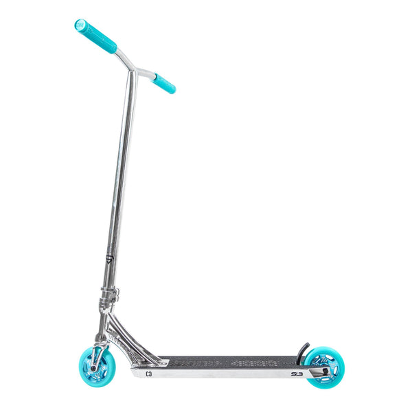 CORE SL3 Complete Stunt Scooter - Chrome/Teal - Skatewarehouse.co.uk