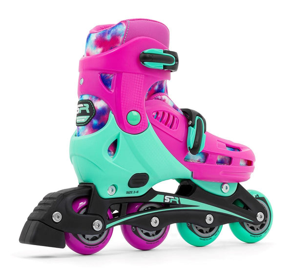 SFR Cyclone II Adjustable Inline Skates - Tie-Dye - Skatewarehouse.co.uk