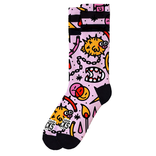 American Socks Blowfish - Mid High Socks