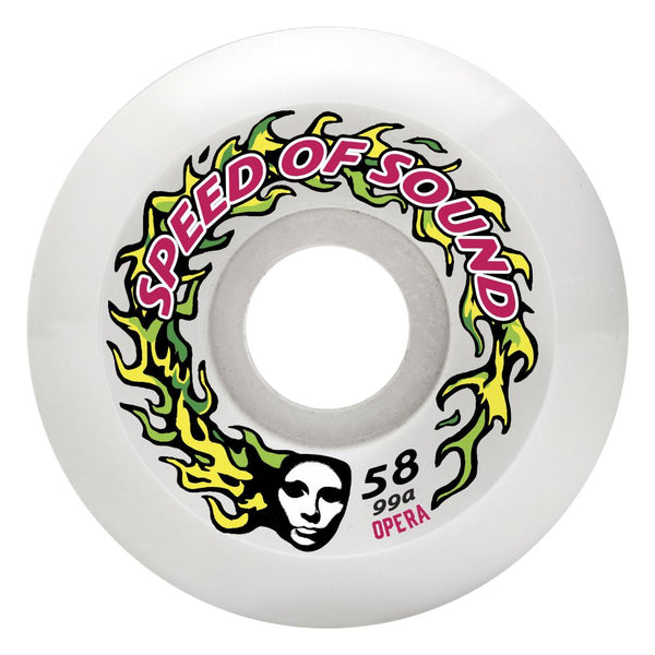 Opera SOS Fire Mask Hardline Conical White 99a Wheels Candle White