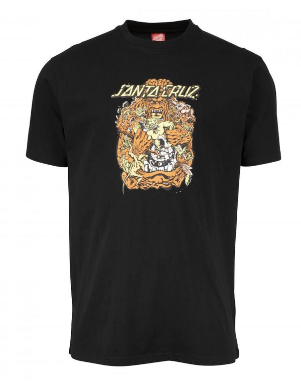 Santa Cruz T-Shirt Roskopp The Five T-Shirt - Black - Skatewarehouse.co.uk