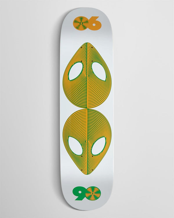Alien Workshop Scanner Twin 2 White Skateboard Deck - 8.375"