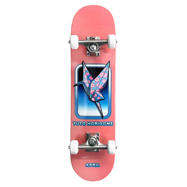 April Yuto Horigime 'Origami' Mini Pro Complete Skateboard - 7.25