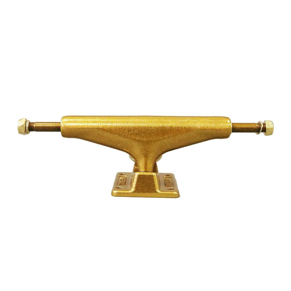 Picture Metal Custom Colour (Goldy) Skateboard Trucks - 5.25