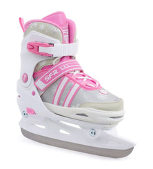 SFR Nova Kids Adjustable Ice Skates - White / Pink - Skatewarehouse.co.uk