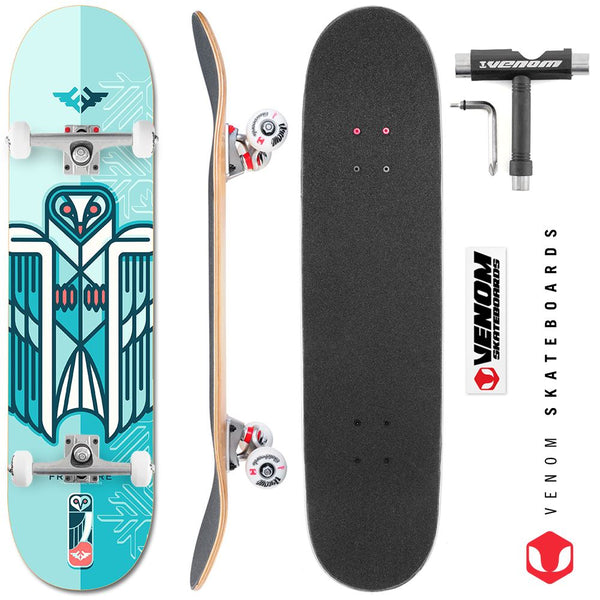 Fracture x Jono Wood Blue x Venom Skateboards Core Custom Complete Skateboard - 8.0 - Skatewarehouse.co.uk