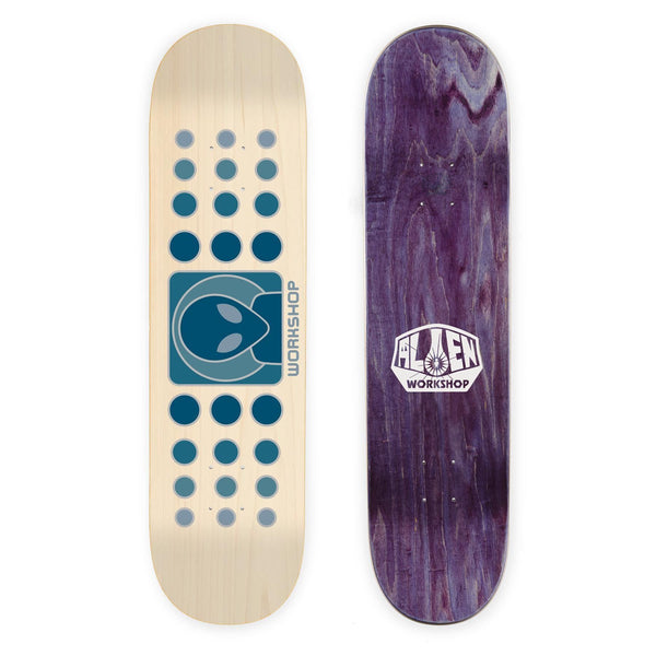 Alien Workshop Dot Fade White Wash Skateboard Deck Multi 8.25'' - Skatewarehouse.co.uk