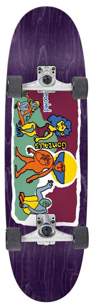 Krooked Gonz Stroll x Mindless Custom Surf Skate Skateboard - 9.1