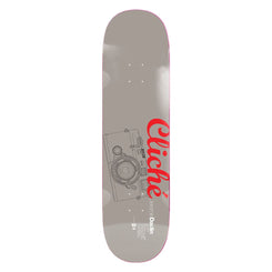 Heritage Cliché Jeremie Daclin Camera Grey Skateboard Deck - 8.5"