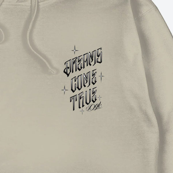 DGK Dreams Come True Hooded Fleece Cement - Skatewarehouse.co.uk