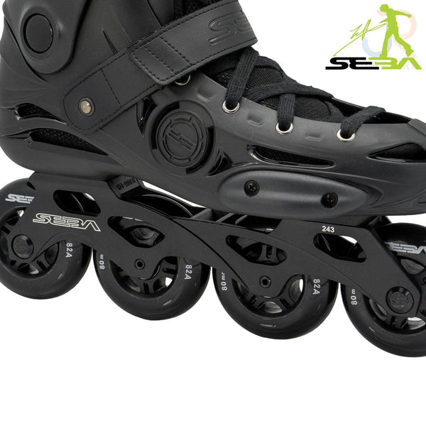 Seba E3 80 Black Inline Skates - Skatewarehouse.co.uk