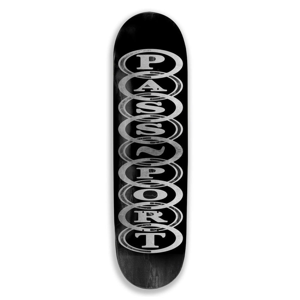Pass~Port Hoops Black Skateboard Deck - 8.5"