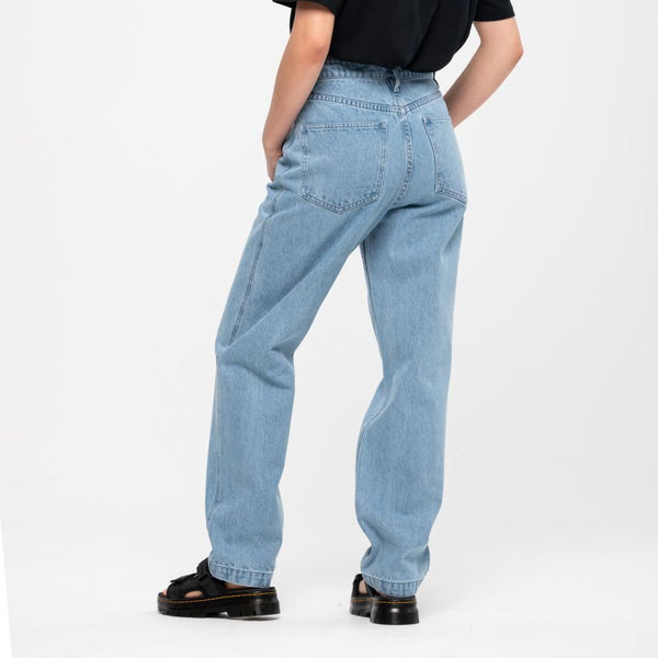 Santa Cruz Womens Pant Classic Dad Jeans - Bleach Blue - Skatewarehouse.co.uk