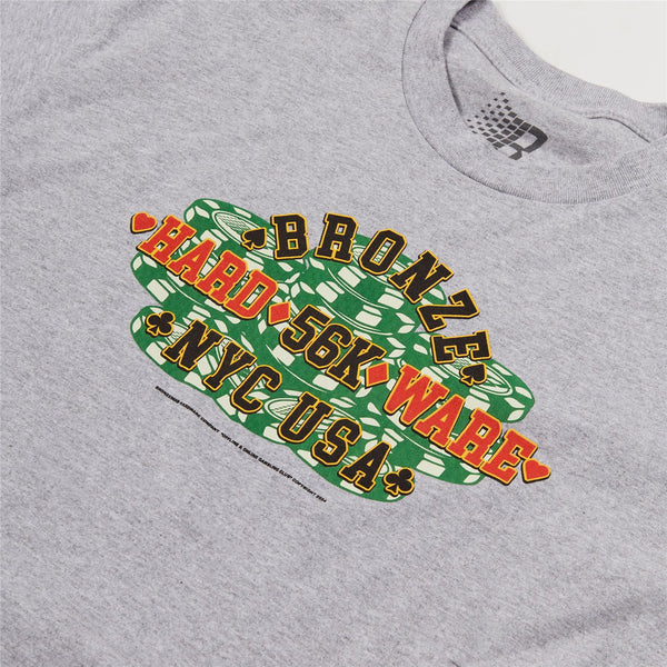 Bronze Poker Tee (Heather Grey) - M