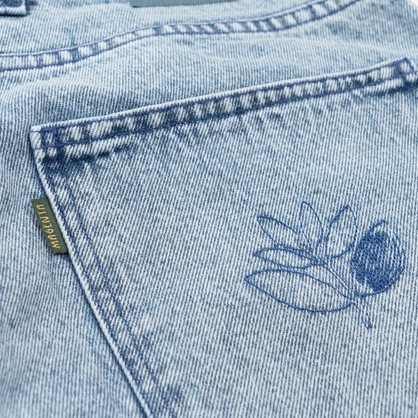 Magenta OG Denim Pants Stitch Washed Denim - Skatewarehouse.co.uk