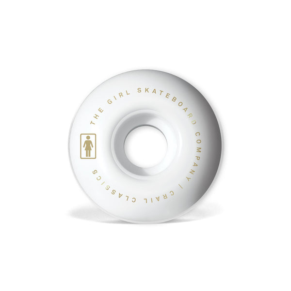 Girl Pictograph Staple 99D (99a) Skateboard Wheels - White