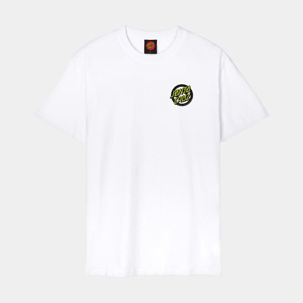 Santa Cruz T-Shirt Roskopp Screaming Target - White - Skatewarehouse.co.uk