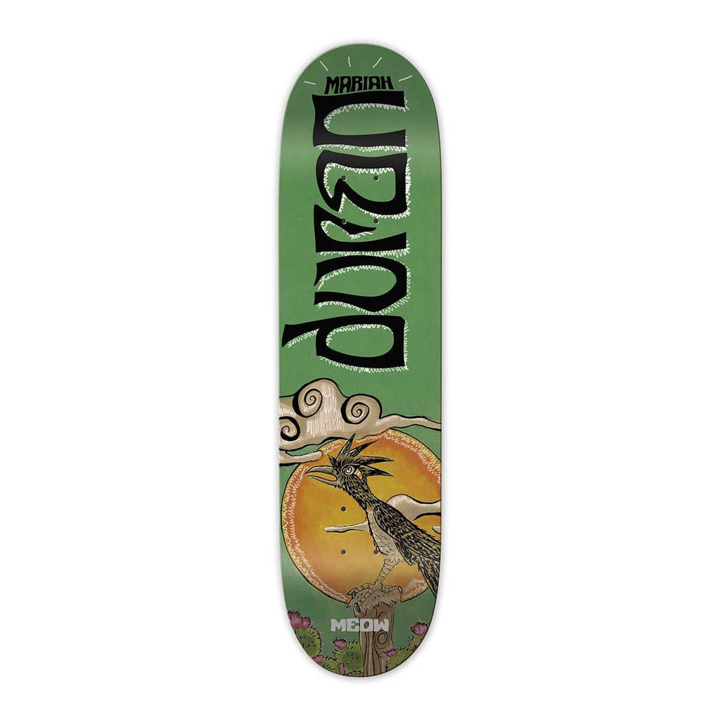 Meow Mariah Duran Chaparral Green Skateboard Deck - 8.25"